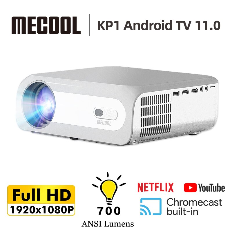 MECOOL KP1 Ʈ Ǯ HD , 1080P 700 ANSI ,  Ȩ þ , Ȩ ȵ̵ TV ÷ ġ